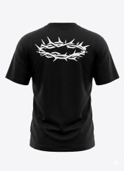 White on Black Jesus T-Shirt - Image 2