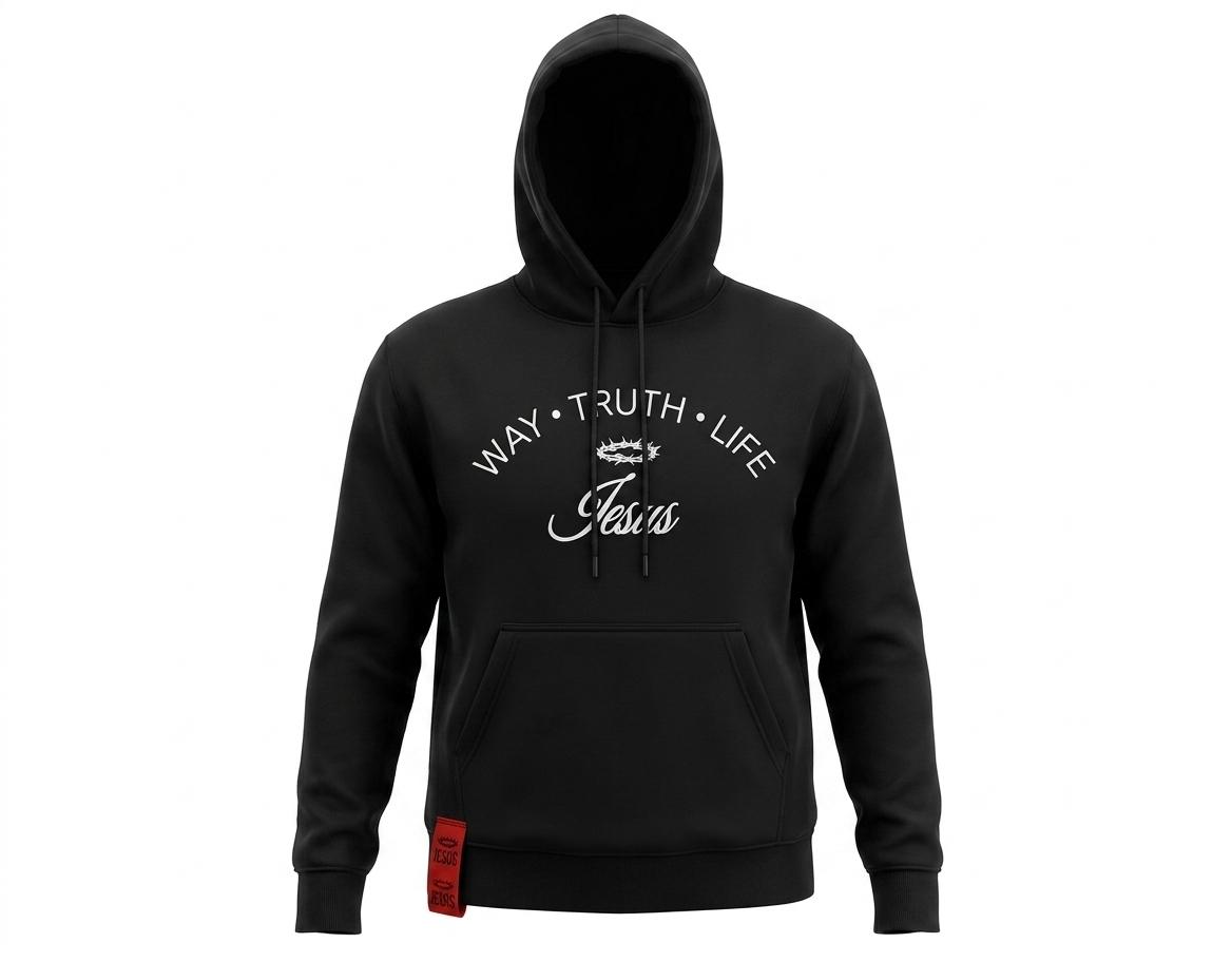 WhatsApp Image 2026-05-27 at 16.35.55 (22) Limited Edition: Way Truth Life Black Hoodie - Image 1