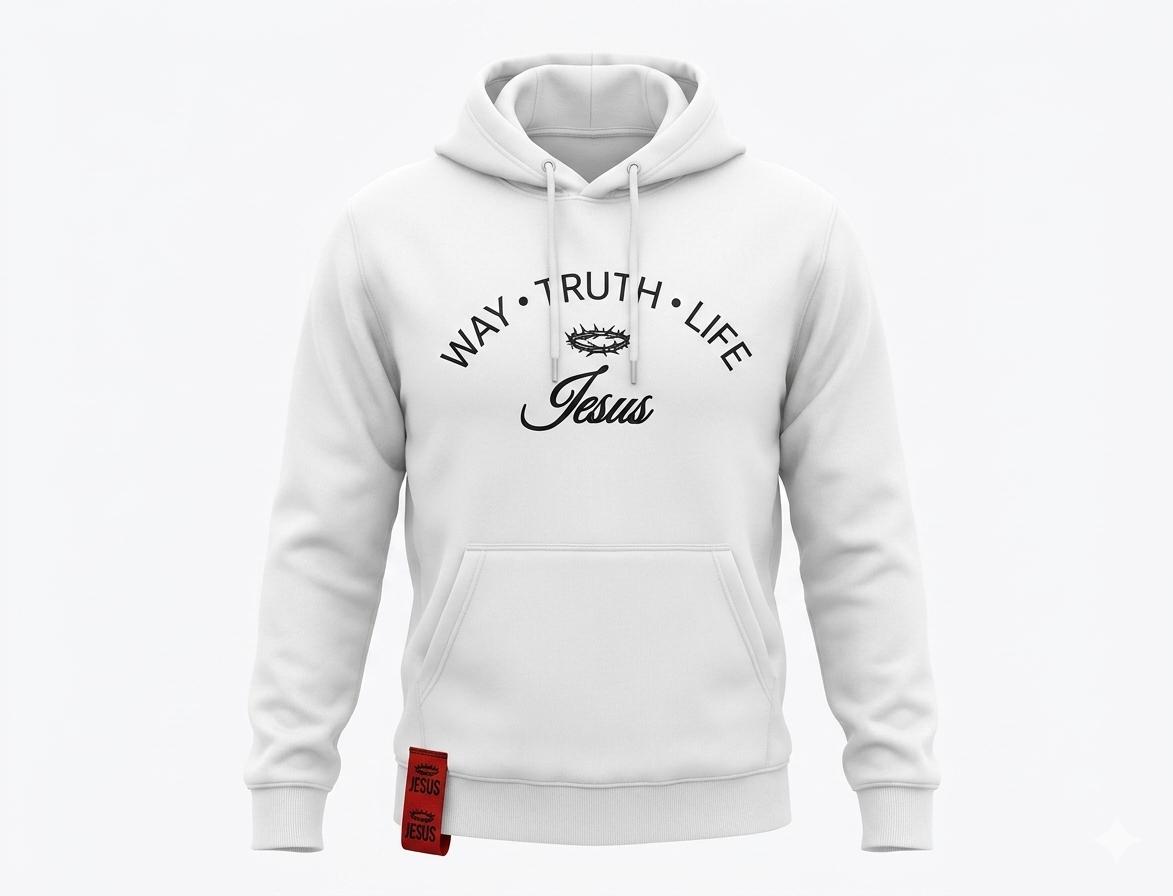WhatsApp Image 2026-05-27 at 16.35.55 (29) Limited Edition: Way Truth Life White Hoodie - Image 1