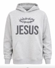 Grey Jesus Hoodie