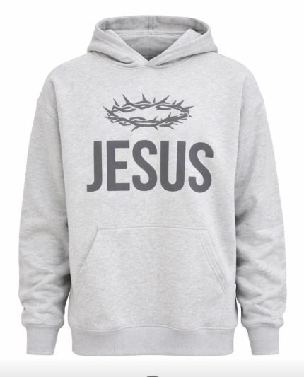 Grey Jesus Hoodie