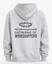 Grey Jesus Hoodie - Image 2