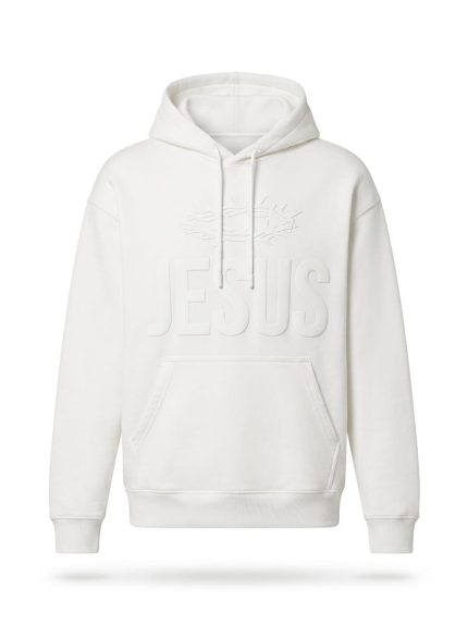 White Jesus Hoodie