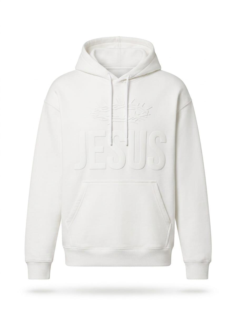 WhatsApp Image 2026-06-08 at 12.09.30 White Jesus Hoodie - Image 1