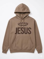 Brown Jesus Hoodie