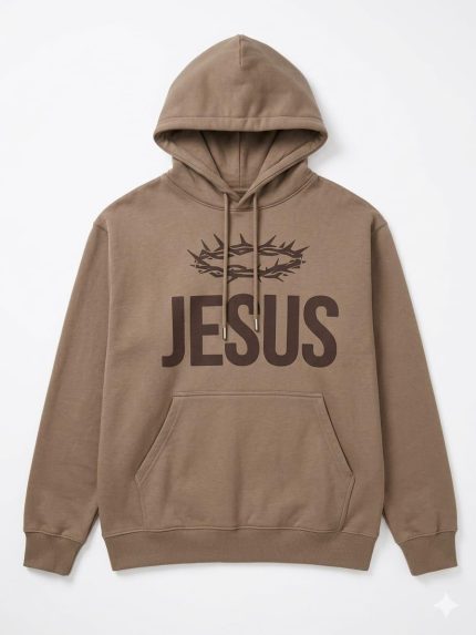 Brown Jesus Hoodie