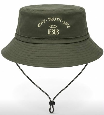 Army green hiking hat