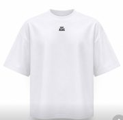 black on white Classic oversized Jesus T-shirt