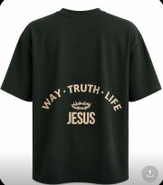 Green  oversized Way Truth Life t-shirt - Image 2