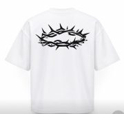 black on white Classic oversized Jesus T-shirt - Image 2